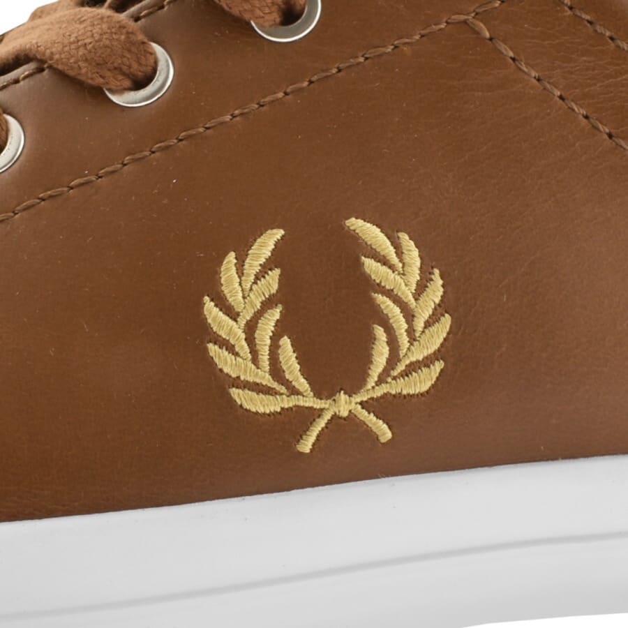 Fred Perry Baseline Leather Trainers BrownFred Perry Baseline Leather Trainers Brown Male 12 47